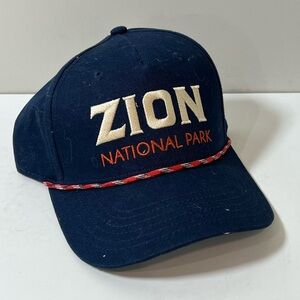 NWT New Old Stock Zion National Park Navy Hat Cap Unisex